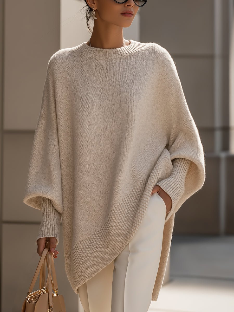 SIENNA | Oversized jumper with ribbed neckline - Liora Melbourne