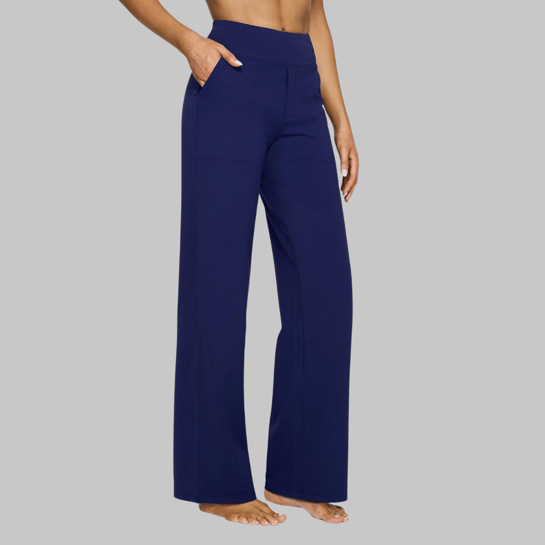 OLIVIA | Stretch pants with high-rise waist - Liora Melbourne