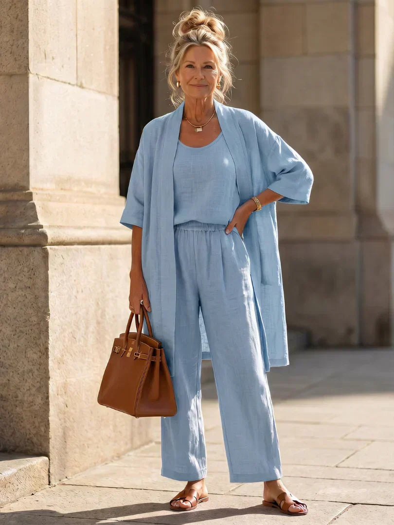 ISLA | Set with relaxed wide-leg pants - Liora Melbourne