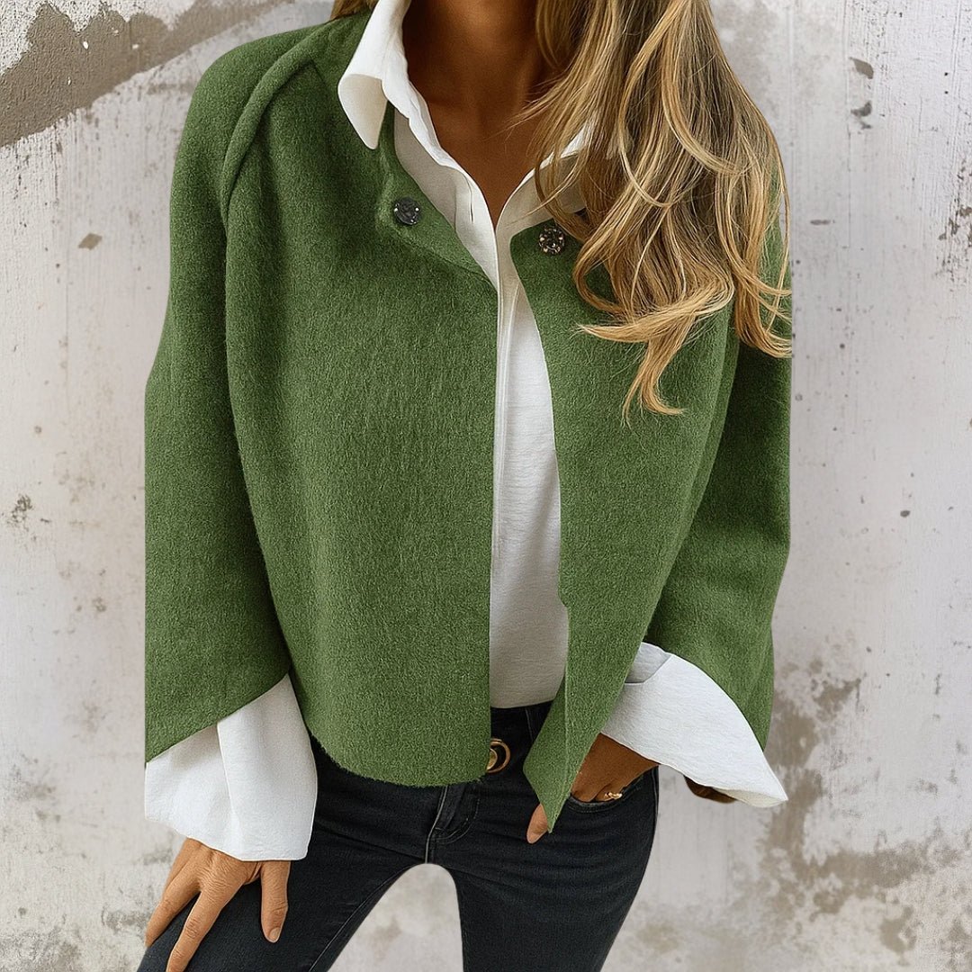 CHANA | Short coat with snap closure - Liora Melbourne