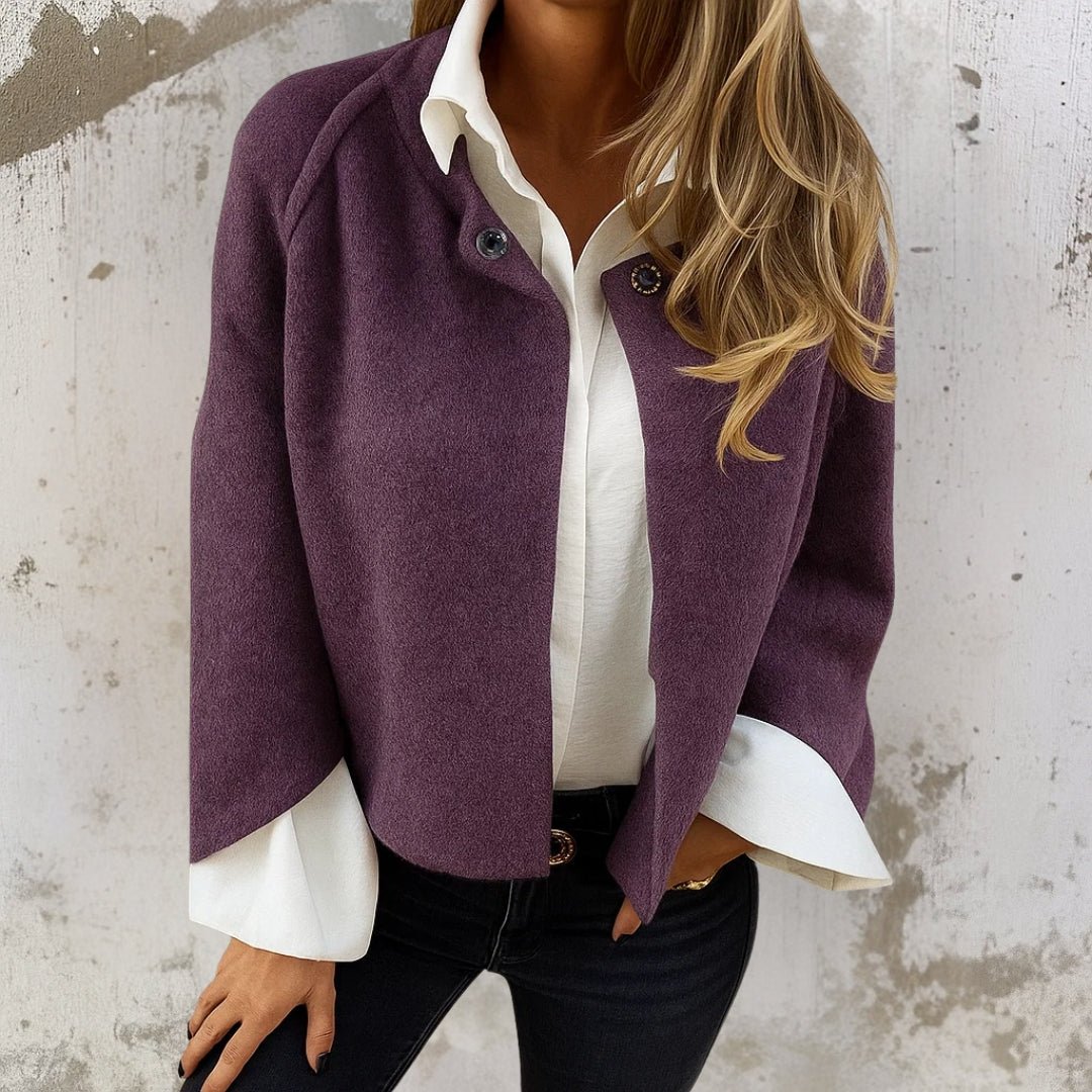 CHANA | Short coat with snap closure - Liora Melbourne