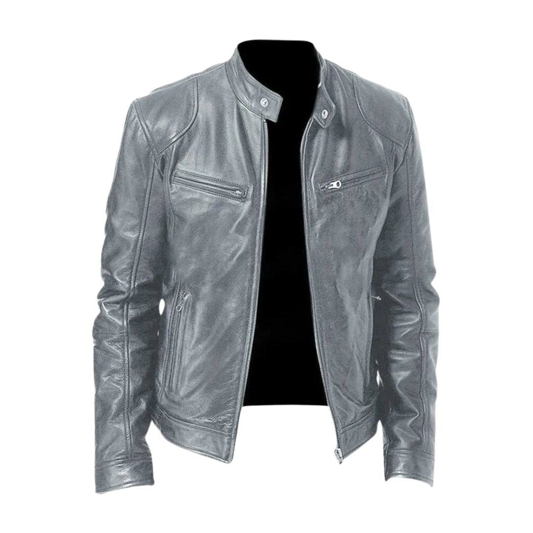 LALUNA | Leather jacket with relaxed fit - Liora Melbourne
