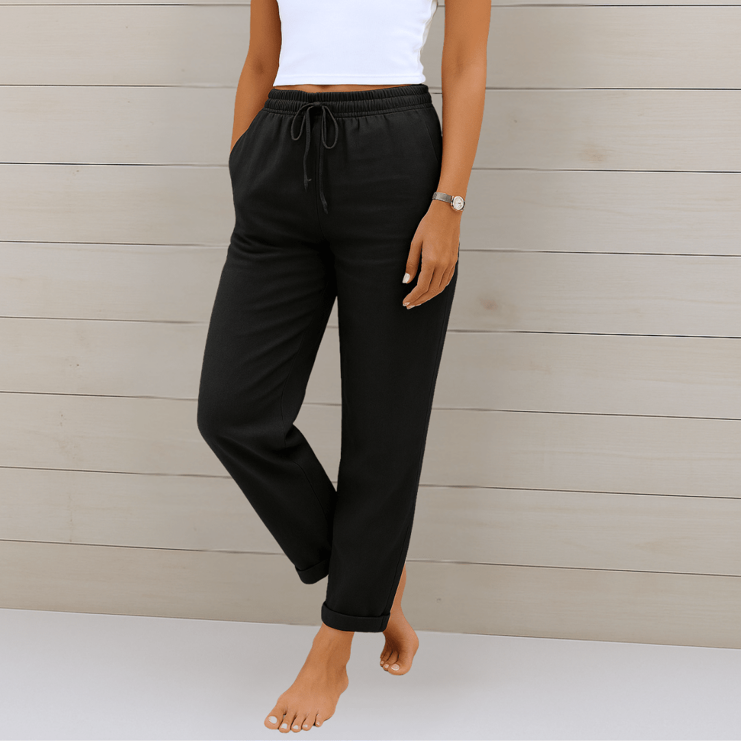 ADRIANNA | Trousers with stretch waistband - Liora Melbourne
