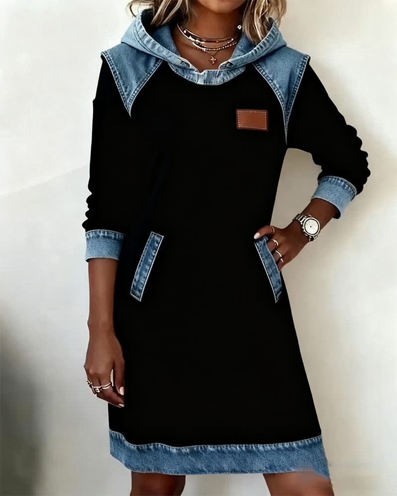 STELLA | Hoodie dress with contrast details - Liora Melbourne