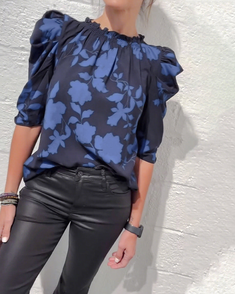SUMMER | Blouse with puff sleeves - Liora Melbourne