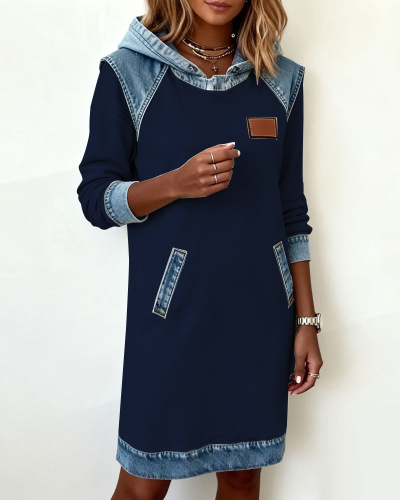 STELLA | Hoodie dress with contrast details - Liora Melbourne
