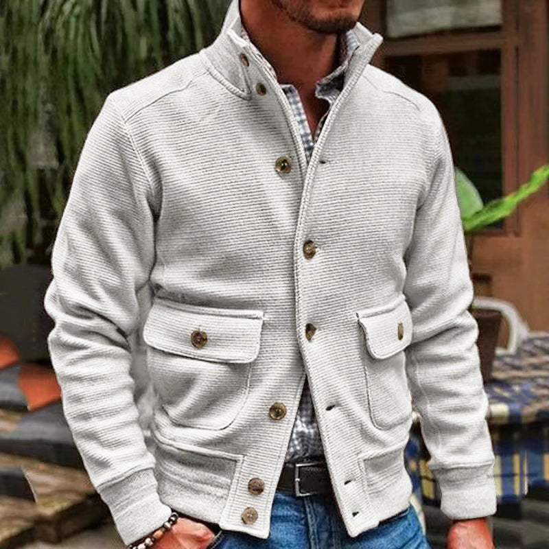 EVAN | Jacket with stand collar - Liora Melbourne