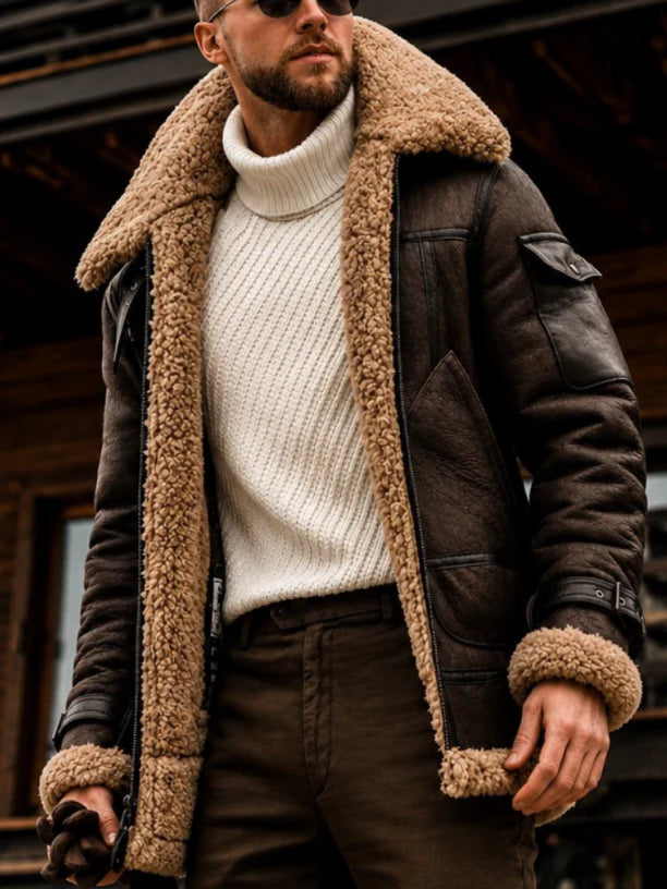 ARLO | Sherpa coat with lambswool lining - Liora Melbourne