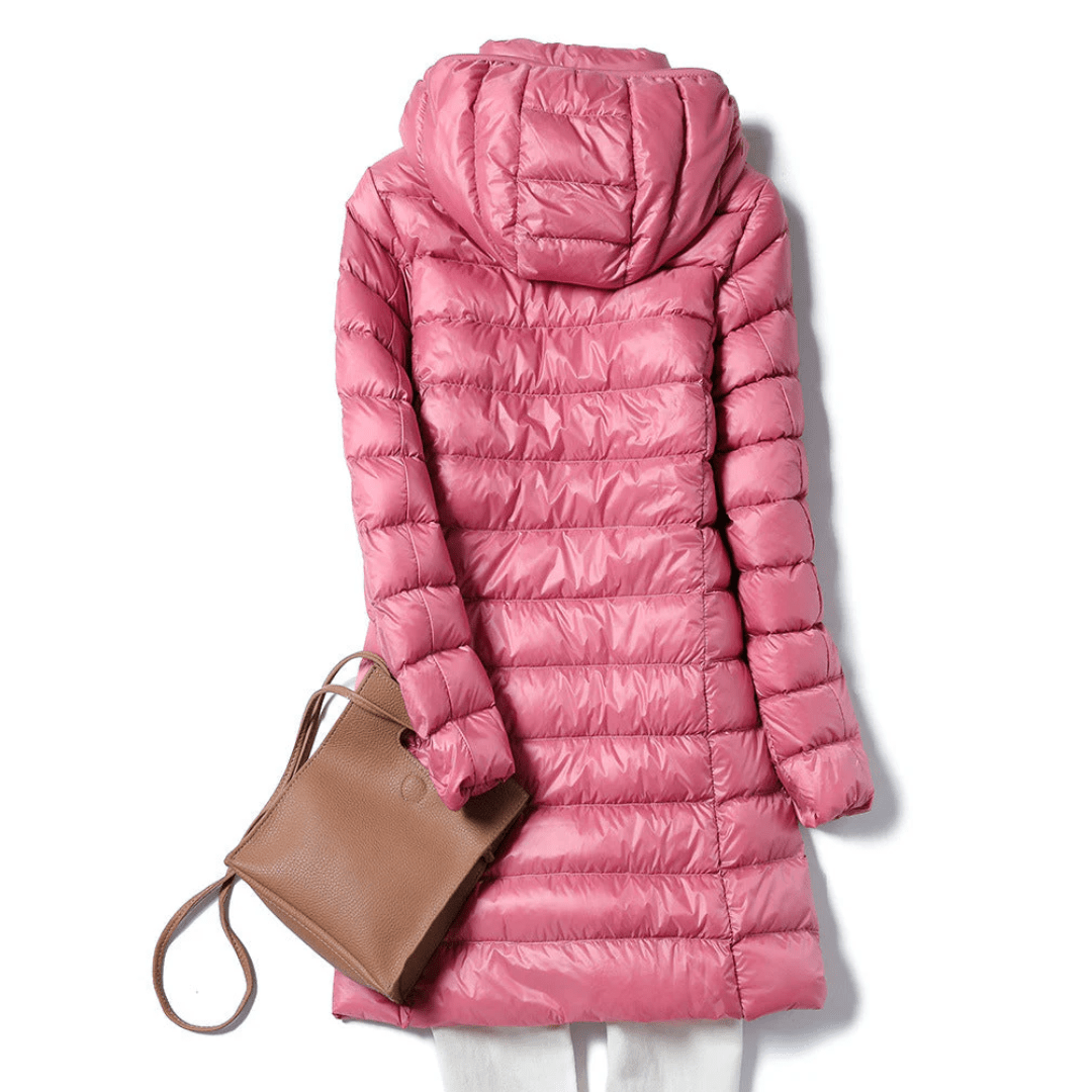 KATIE | Long puff jacket with longline silhouette - Liora Melbourne