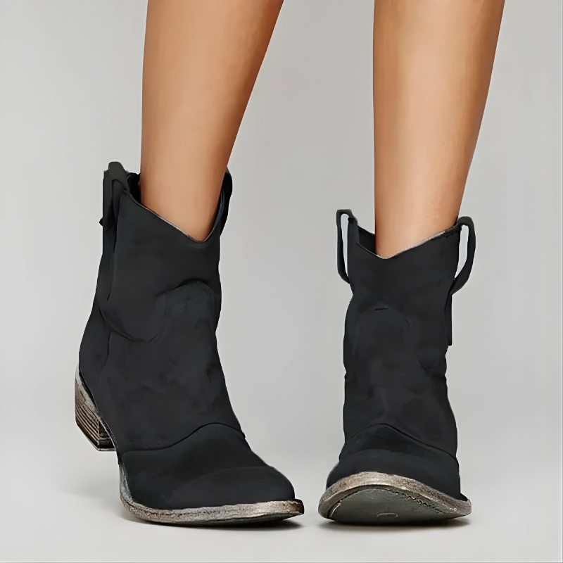 HARLEY | Ankle boots with Western toe