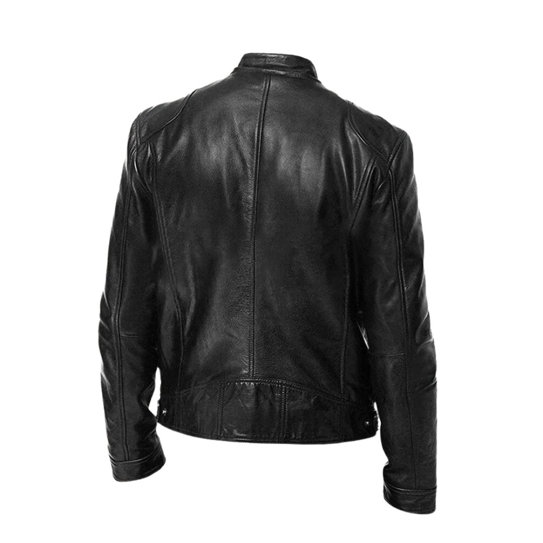 LUCA | Leather jacket with casual fit - Liora Melbourne