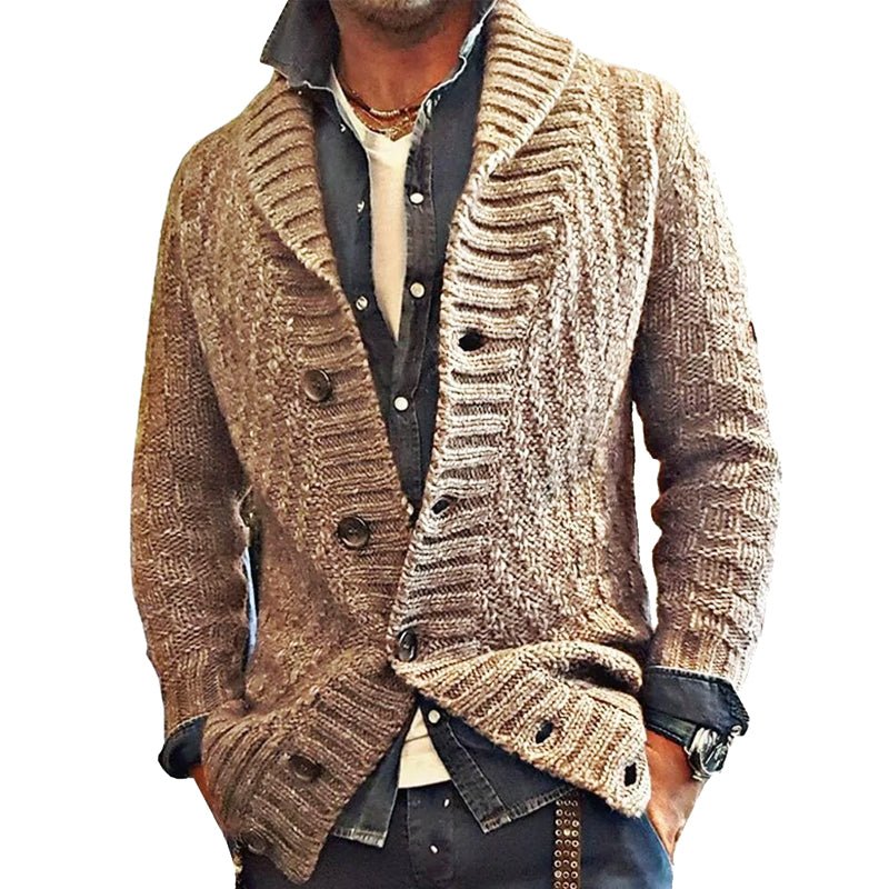 CARTER | Knit cardigan jacket with lapel collar - Liora Melbourne