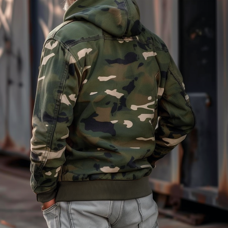 RYDER | Cargo jacket with camouflage print - Liora Melbourne