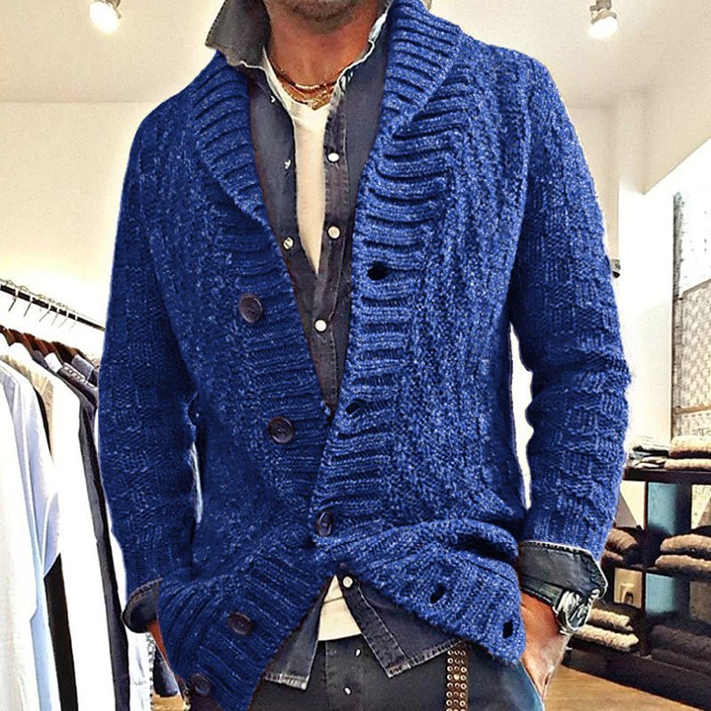 CARTER | Knit cardigan jacket with lapel collar - Liora Melbourne