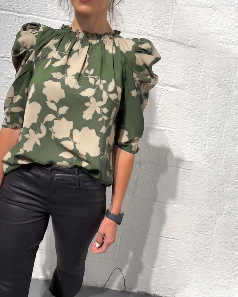 SUMMER | Blouse with puff sleeves - Liora Melbourne