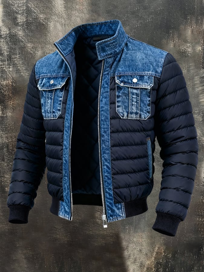 EDMUND | Puffer jacket with ribbed cuffs - Liora Melbourne