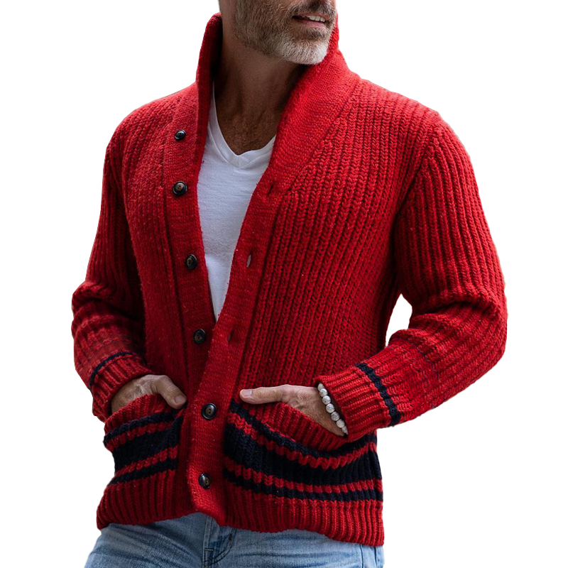 FELIX | Cardigan with colourblock stripes - Liora Melbourne