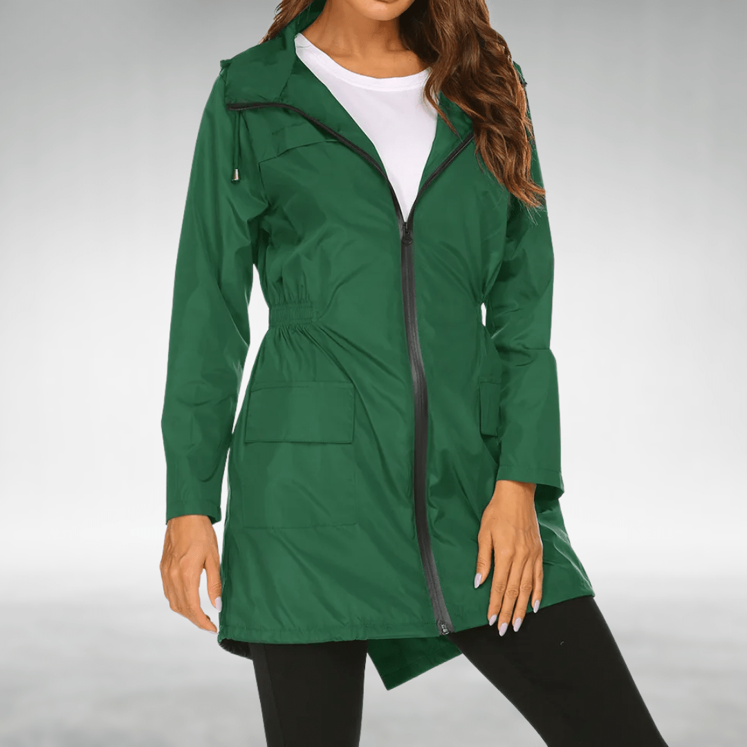 BRIDGET | Waterproof jacket with storm flap - Liora Melbourne