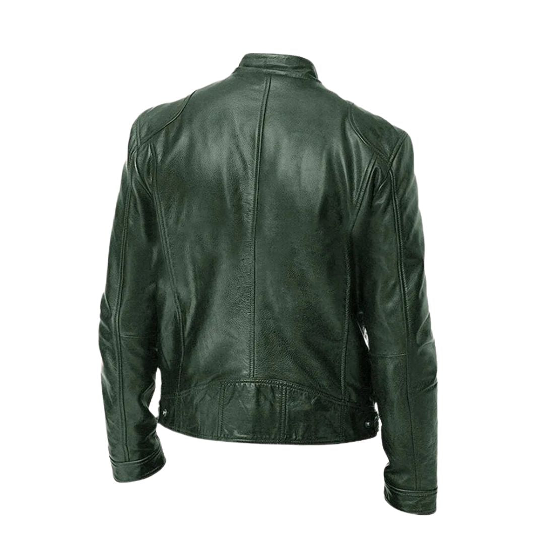 LUCA | Leather jacket with casual fit - Liora Melbourne