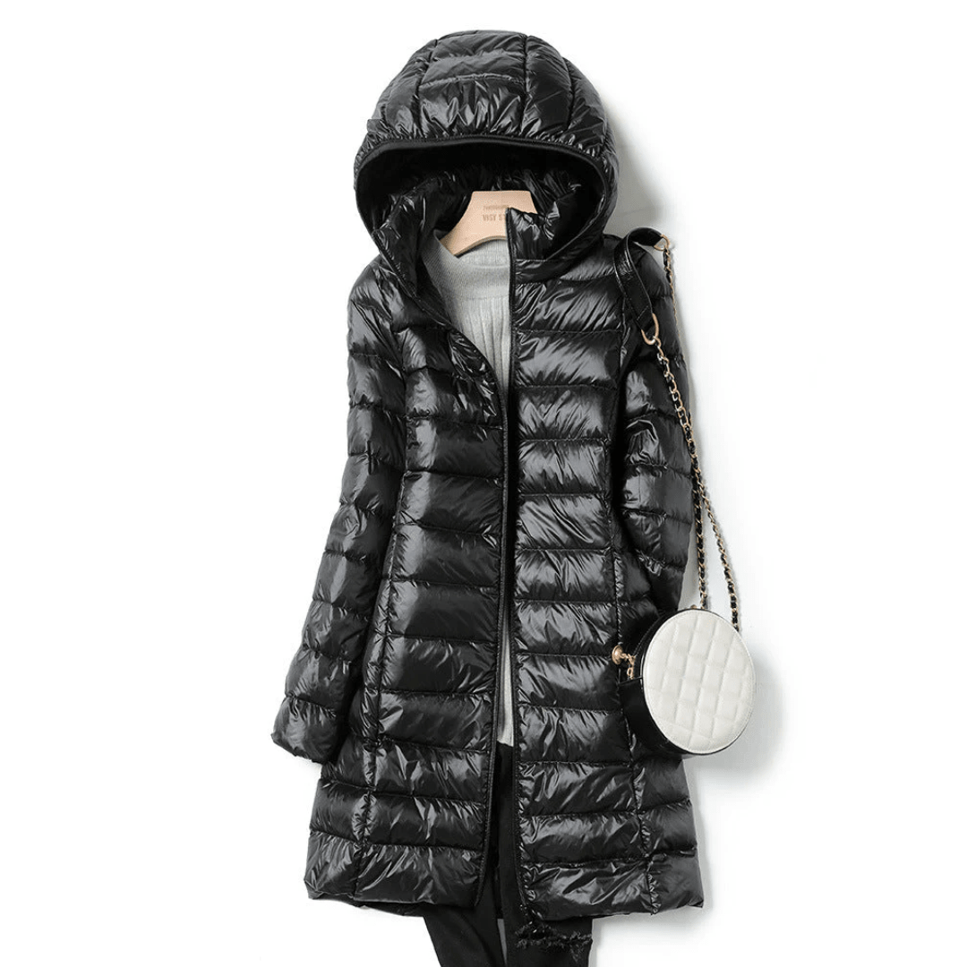 KATIE | Long puff jacket with longline silhouette - Liora Melbourne