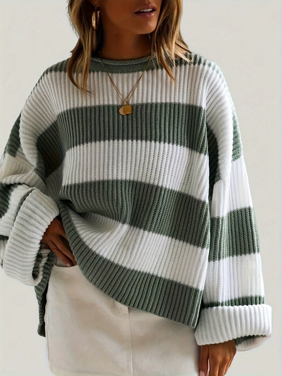 LARA | Jumper with stripe detail - Liora Melbourne