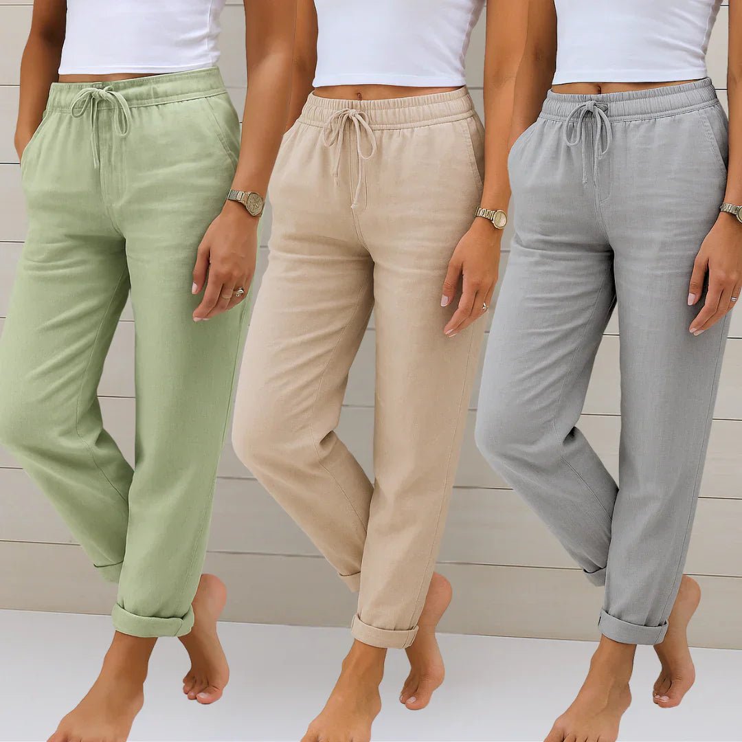 ADRIANNA | Trousers with stretch waistband - Liora Melbourne
