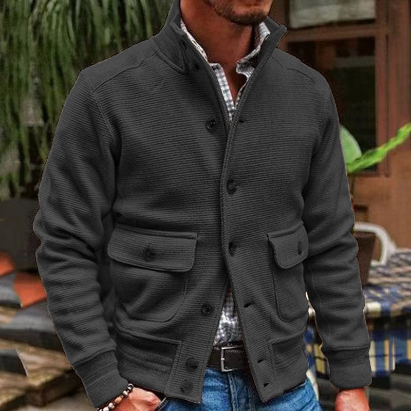 EVAN | Jacket with stand collar - Liora Melbourne