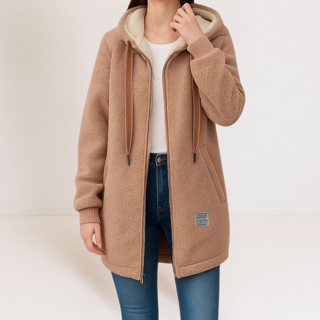 PHOEBE | Fleece jacket with hood - Liora Melbourne