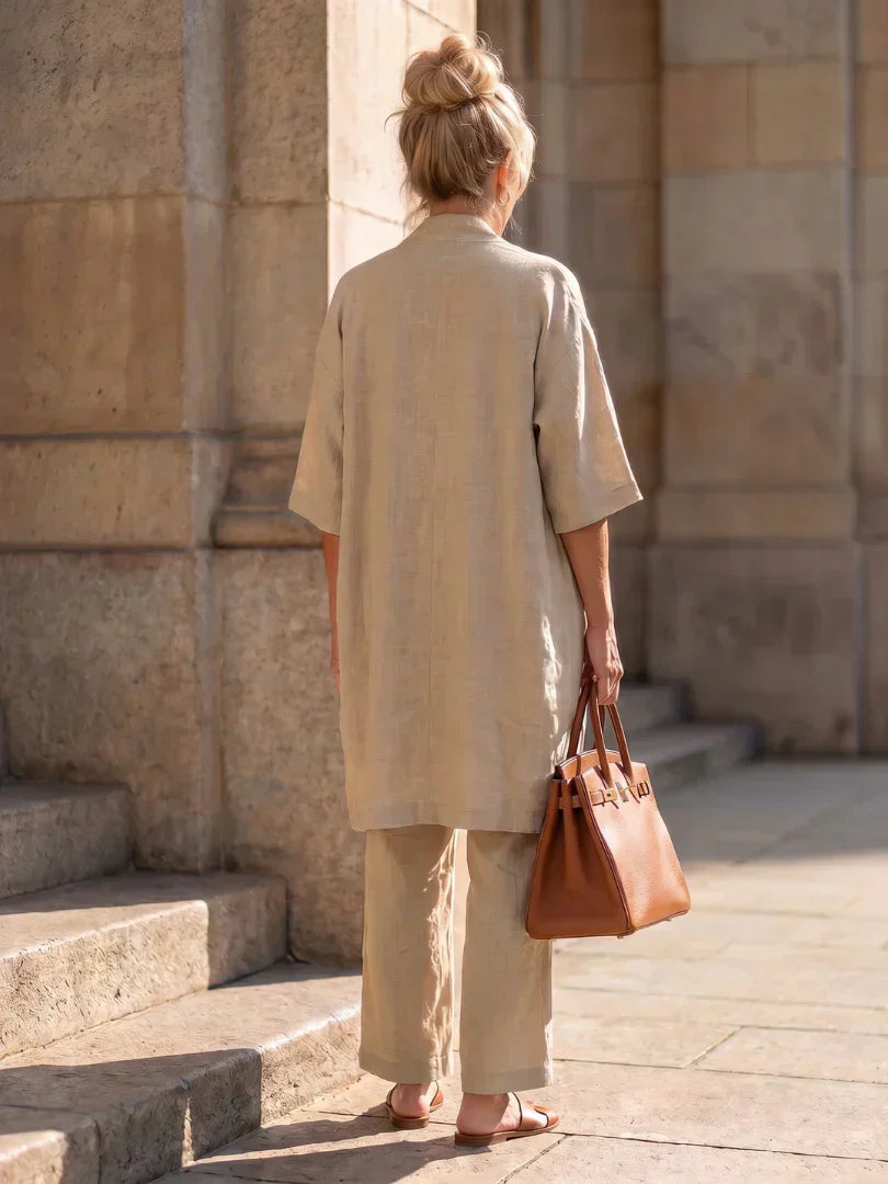 ISLA | Set with relaxed wide-leg pants - Liora Melbourne