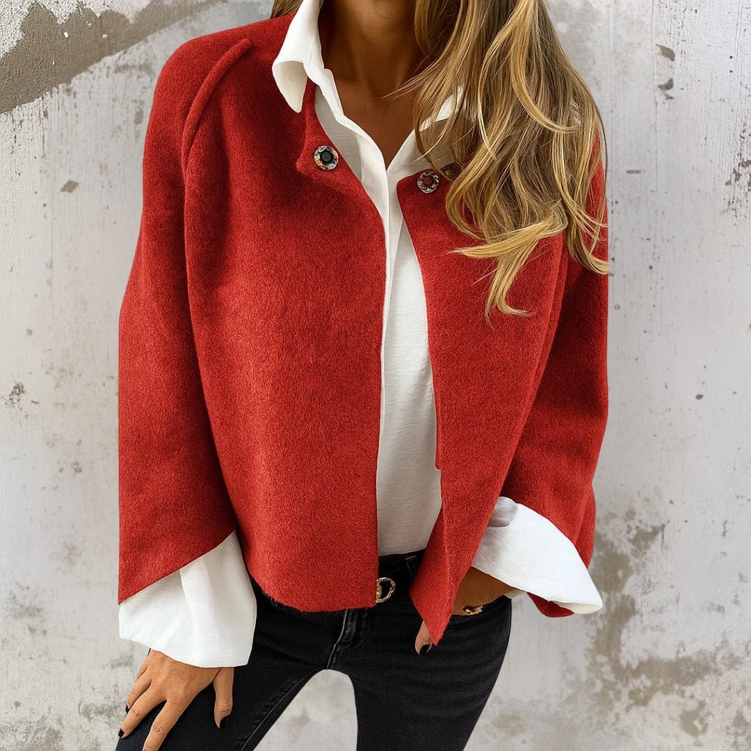 CHANA | Short coat with snap closure - Liora Melbourne