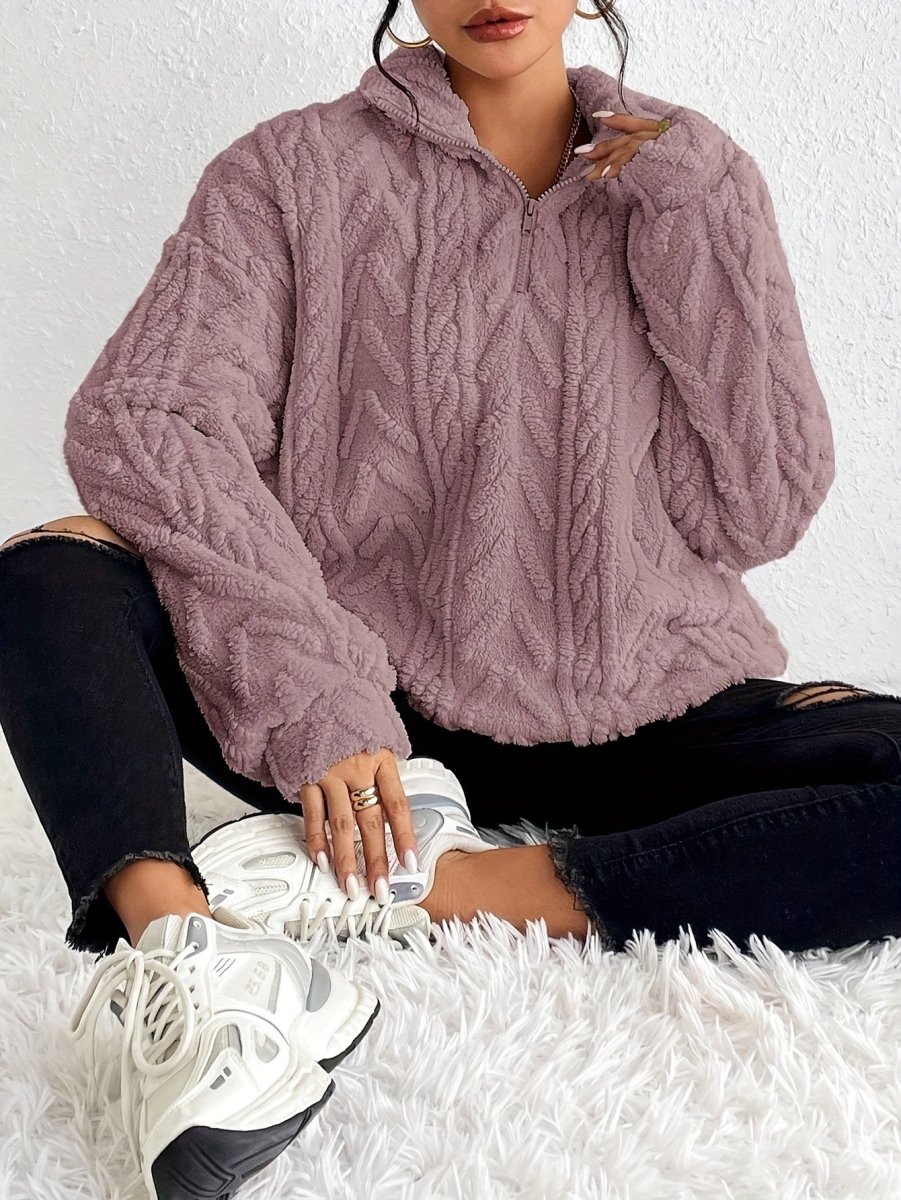 ALEXIS | Fleece jumper with relaxed fit - Liora Melbourne