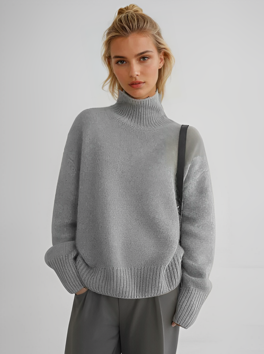CASEY | Polo neck jumper in cashmere - Liora Melbourne