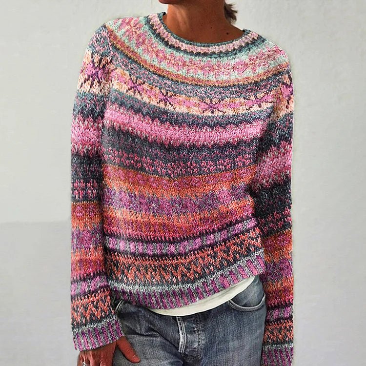 MADISON | Icelandic jumper with patterned knit - Liora Melbourne