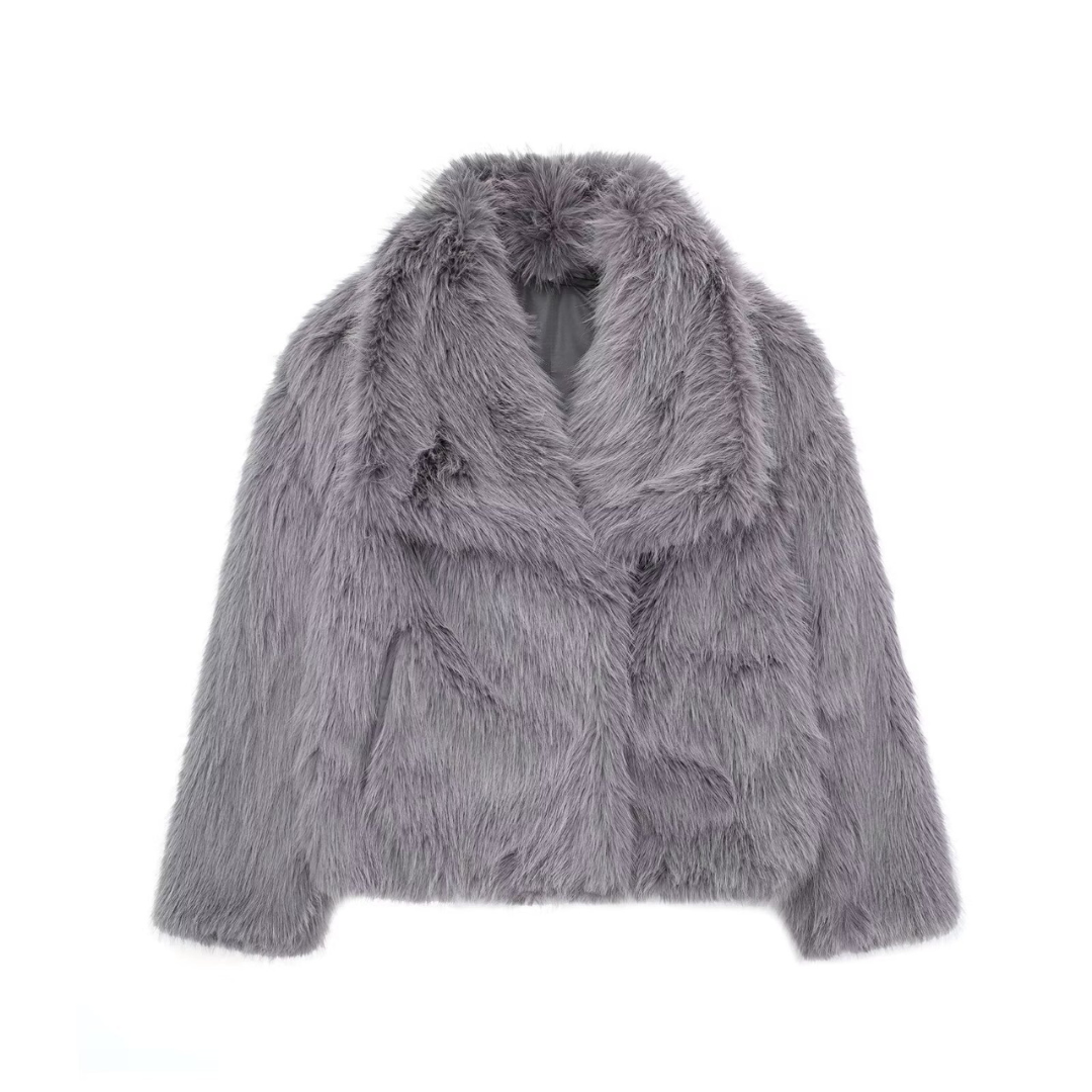 SCARLETT | Faux fur coat with hood - Liora Melbourne