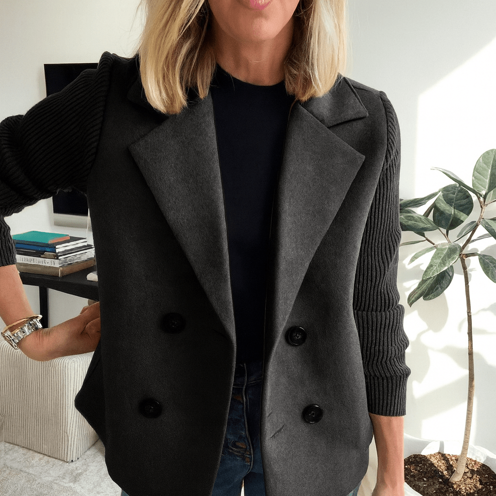 SASHA | Ribbed blazer coat - Liora Melbourne