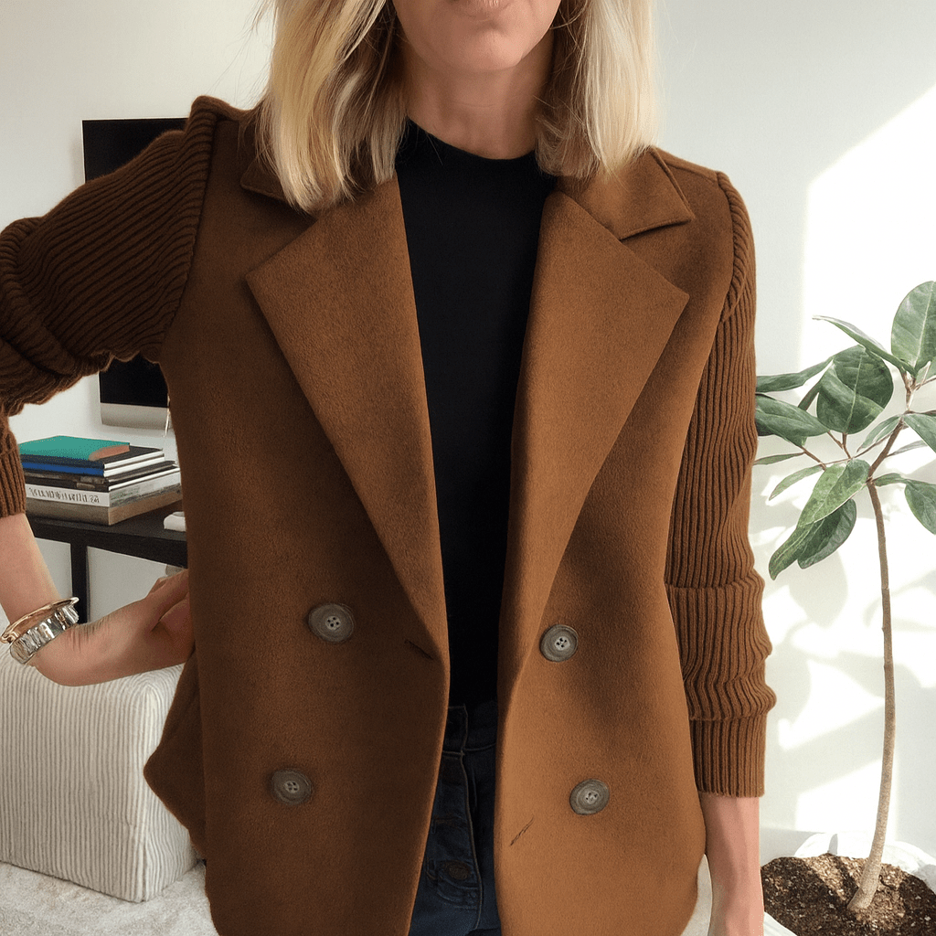 SASHA | Ribbed blazer coat - Liora Melbourne