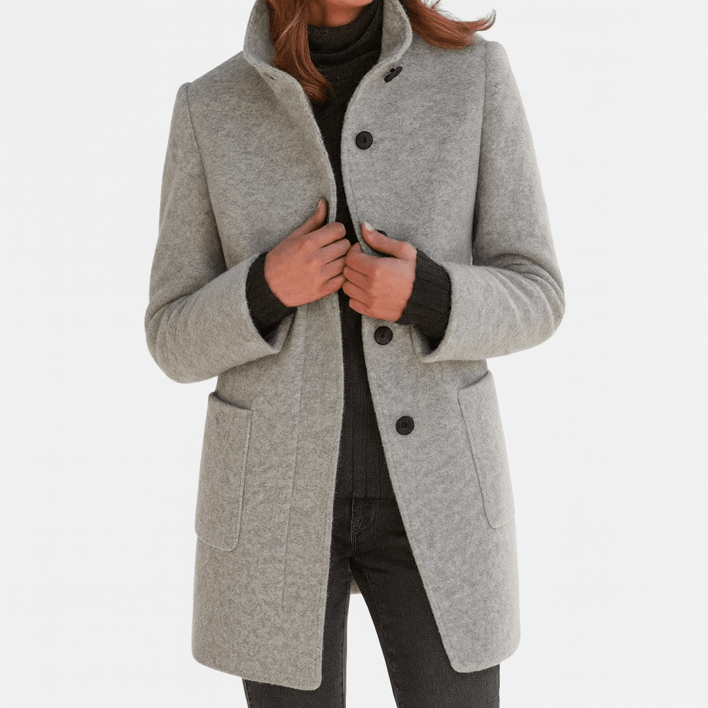 ADELE | Jacket with high collar - Liora Melbourne
