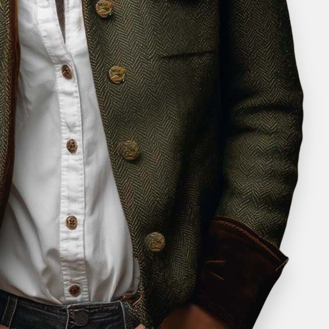 NOVA | Tweed jacket with velvet details - Liora Melbourne