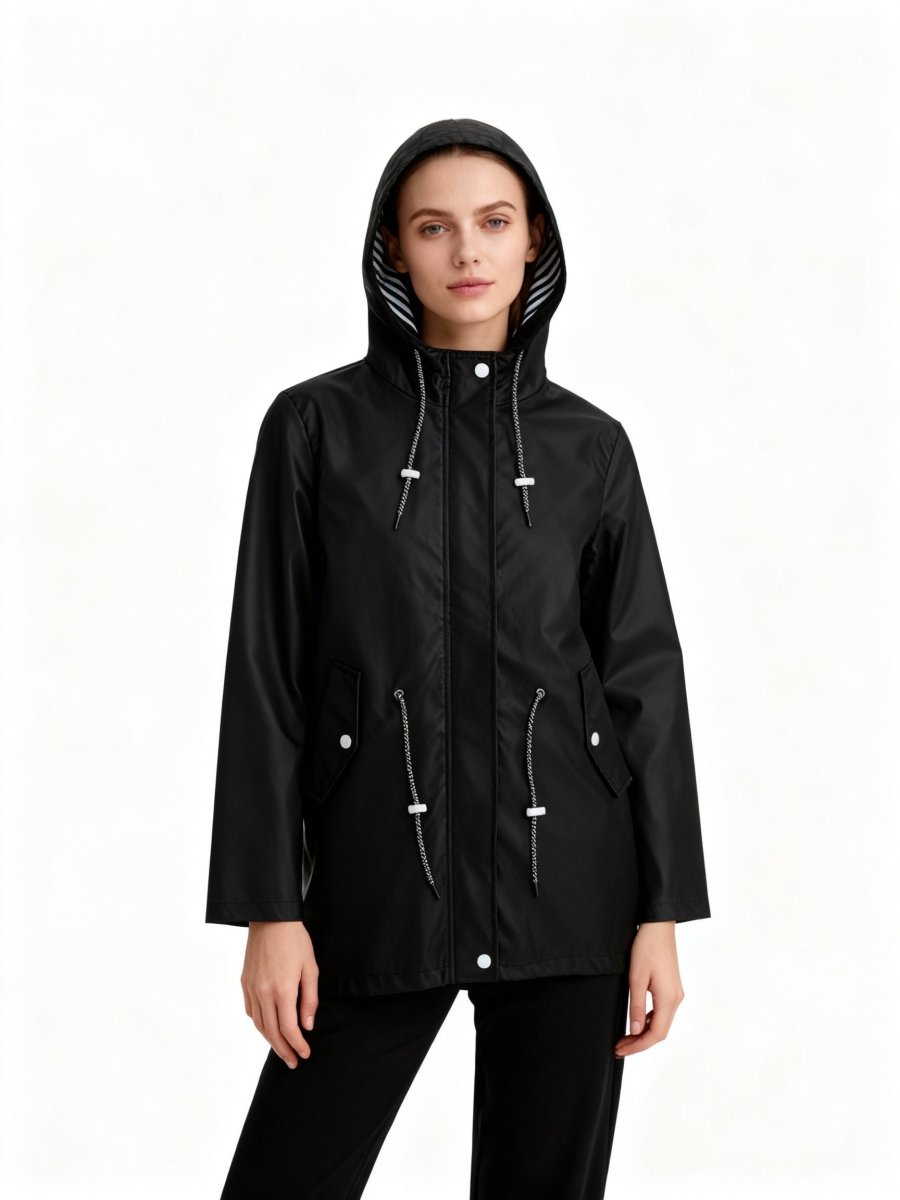 HARPER | Waterproof mac with hood - Liora Melbourne