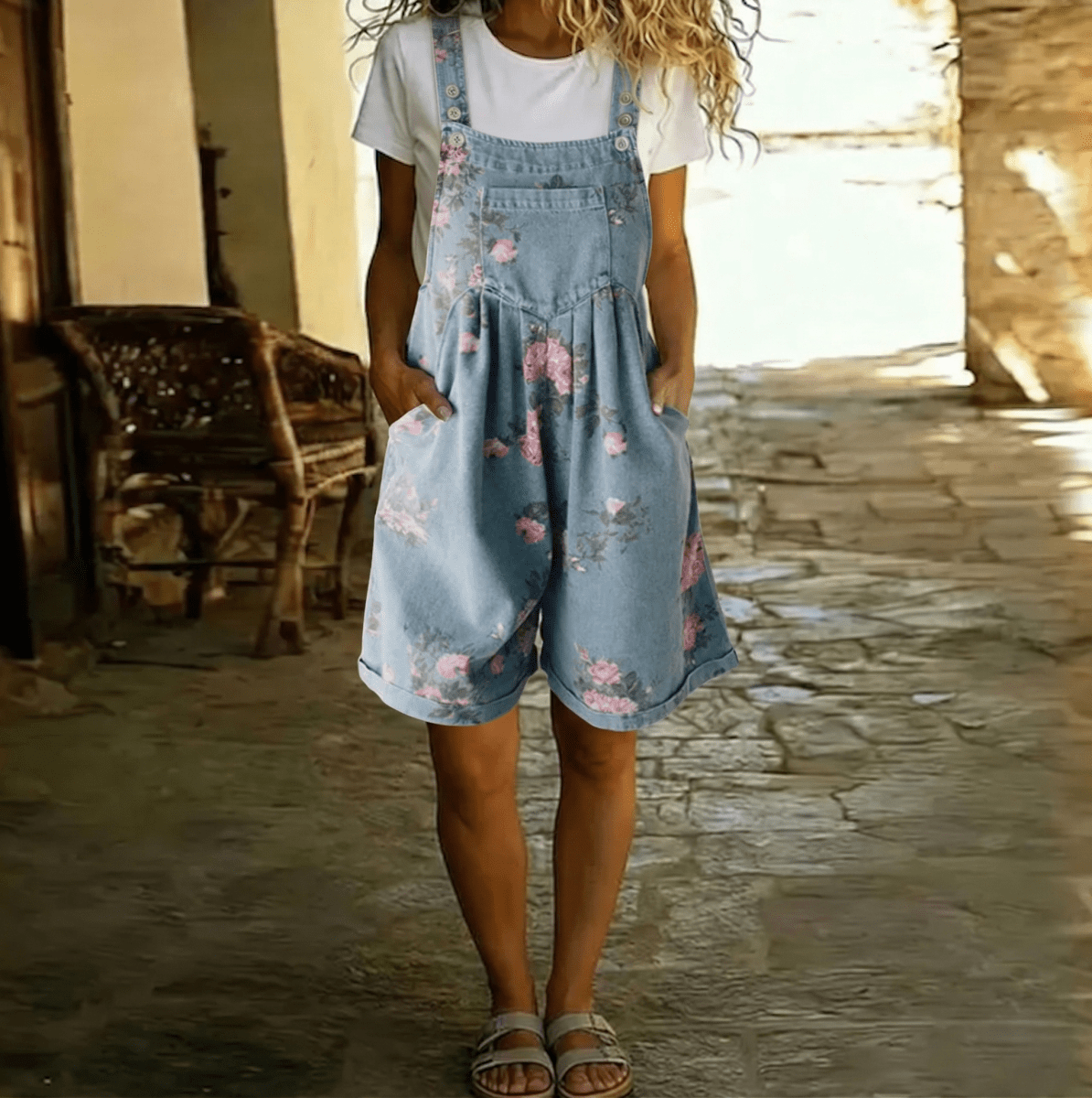 JUNE | Jumpsuit with floral print - Liora Melbourne