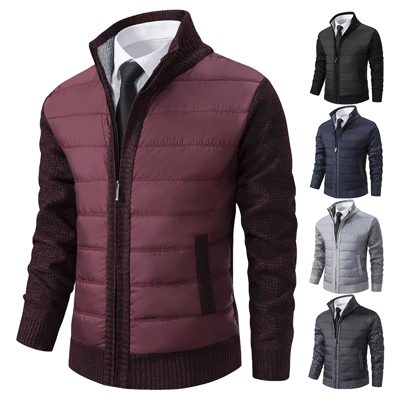 BEAU | Gilet with quilted body and knit sleeves - Liora Melbourne