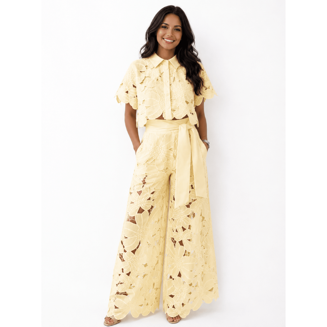 DIVINA | Set with wide-leg trousers - Liora Melbourne