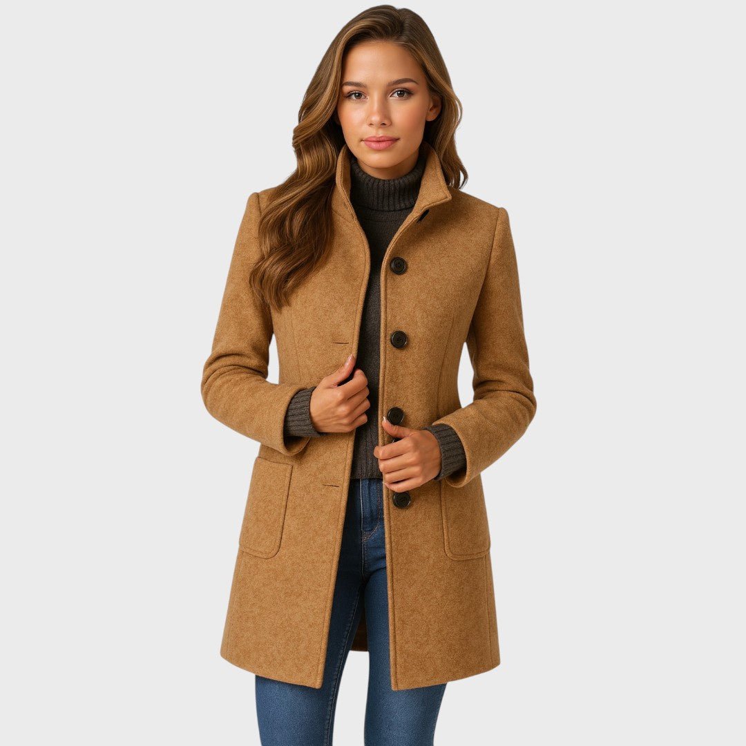 KAROLINA | Coat with button front - Liora Melbourne