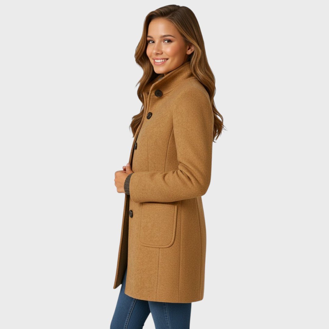 KAROLINA | Coat with button front - Liora Melbourne