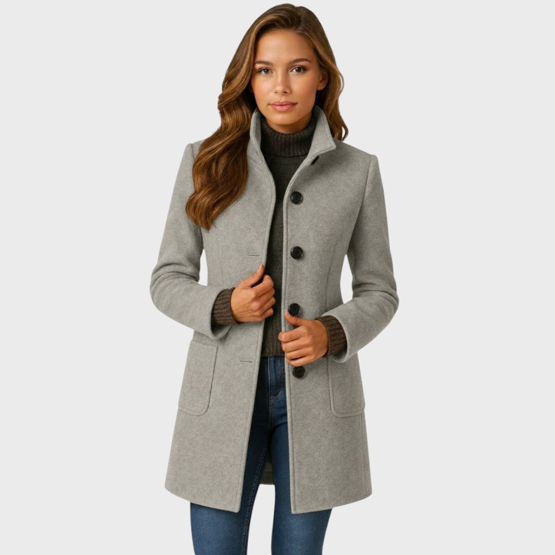 KAROLINA | Coat with button front - Liora Melbourne