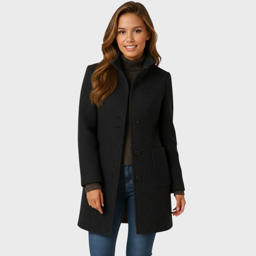 KAROLINA | Coat with button front - Liora Melbourne