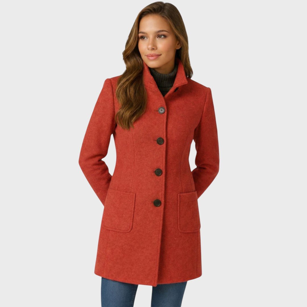KAROLINA | Coat with button front - Liora Melbourne