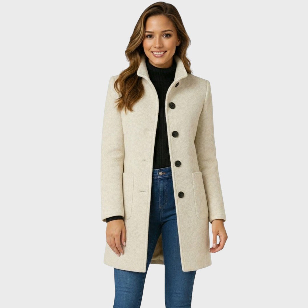 KAROLINA | Coat with button front - Liora Melbourne