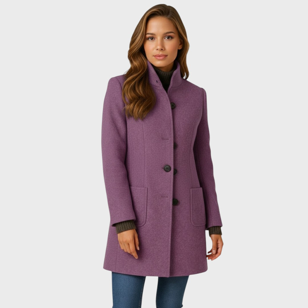 KAROLINA | Coat with button front