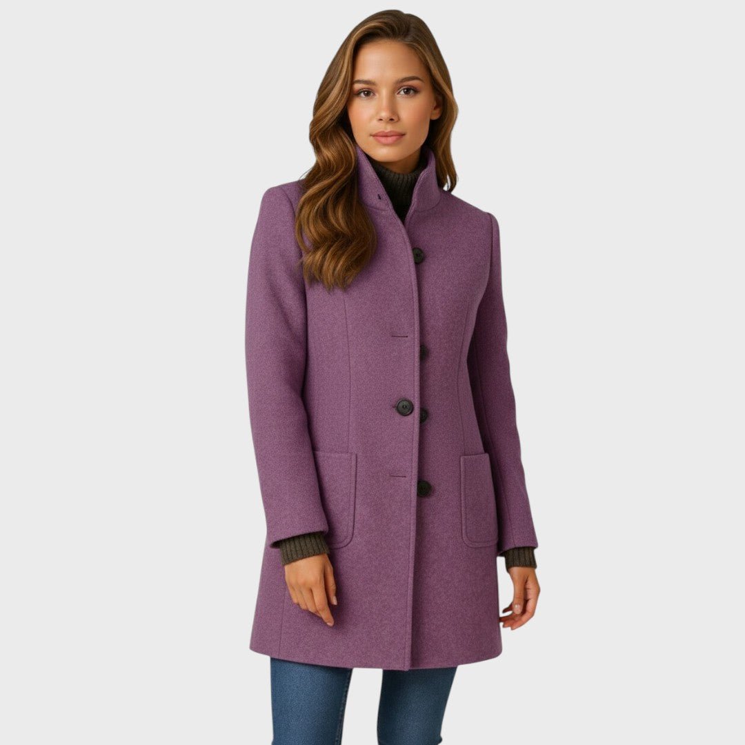 KAROLINA | Coat with button front - Liora Melbourne